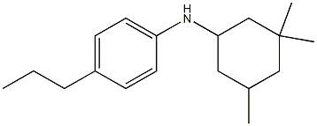 4-propyl-N-(3,3,5-trimethylcyclohexyl)aniline Struktur