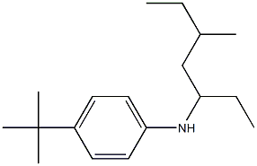 4-tert-butyl-N-(5-methylheptan-3-yl)aniline Struktur