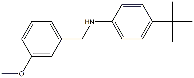 4-tert-butyl-N-[(3-methoxyphenyl)methyl]aniline Struktur