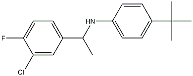 4-tert-butyl-N-[1-(3-chloro-4-fluorophenyl)ethyl]aniline Struktur