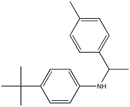 4-tert-butyl-N-[1-(4-methylphenyl)ethyl]aniline Struktur