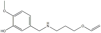 5-({[3-(ethenyloxy)propyl]amino}methyl)-2-methoxyphenol Struktur