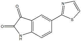 5-(1,3-thiazol-2-yl)-1H-indole-2,3-dione Struktur