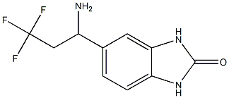 5-(1-amino-3,3,3-trifluoropropyl)-2,3-dihydro-1H-1,3-benzodiazol-2-one Struktur