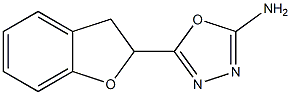 5-(2,3-dihydro-1-benzofuran-2-yl)-1,3,4-oxadiazol-2-amine Struktur