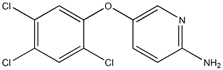 5-(2,4,5-trichlorophenoxy)pyridin-2-amine Struktur