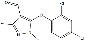 5-(2,4-dichlorophenoxy)-1,3-dimethyl-1H-pyrazole-4-carbaldehyde Struktur