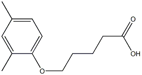 5-(2,4-dimethylphenoxy)pentanoic acid Struktur