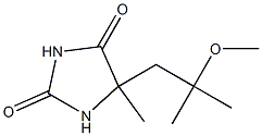 5-(2-methoxy-2-methylpropyl)-5-methylimidazolidine-2,4-dione Struktur