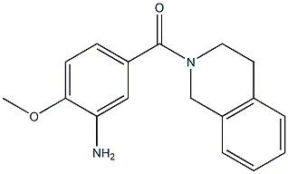 5-(3,4-dihydroisoquinolin-2(1H)-ylcarbonyl)-2-methoxyaniline Struktur