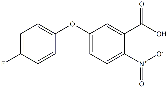 5-(4-fluorophenoxy)-2-nitrobenzoic acid Struktur