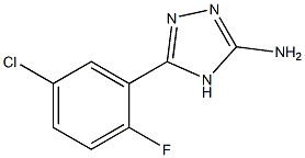 5-(5-chloro-2-fluorophenyl)-4H-1,2,4-triazol-3-amine Struktur