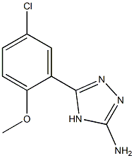 5-(5-chloro-2-methoxyphenyl)-4H-1,2,4-triazol-3-amine Struktur