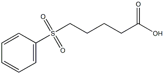 5-(benzenesulfonyl)pentanoic acid Struktur