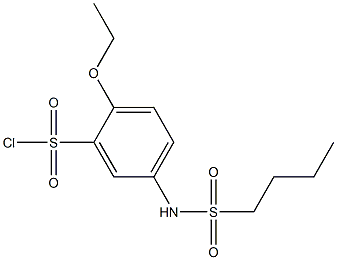 5-(butane-1-sulfonamido)-2-ethoxybenzene-1-sulfonyl chloride Struktur