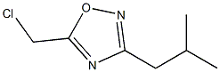 5-(chloromethyl)-3-(2-methylpropyl)-1,2,4-oxadiazole Struktur