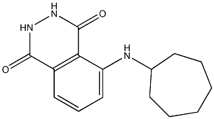 5-(cycloheptylamino)-1,2,3,4-tetrahydrophthalazine-1,4-dione Struktur