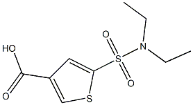 5-(diethylsulfamoyl)thiophene-3-carboxylic acid Struktur