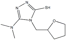 5-(dimethylamino)-4-(tetrahydrofuran-2-ylmethyl)-4H-1,2,4-triazole-3-thiol Struktur