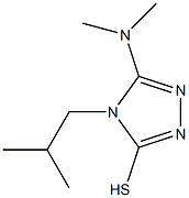 5-(dimethylamino)-4-isobutyl-4H-1,2,4-triazole-3-thiol Struktur