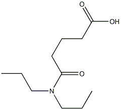 5-(dipropylamino)-5-oxopentanoic acid Struktur