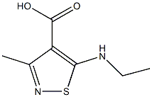 5-(ethylamino)-3-methylisothiazole-4-carboxylic acid Struktur