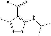 5-(isopropylamino)-3-methylisothiazole-4-carboxylic acid Struktur