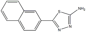 5-(naphthalen-2-yl)-1,3,4-thiadiazol-2-amine Struktur