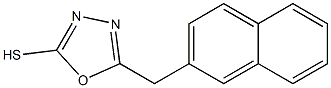 5-(naphthalen-2-ylmethyl)-1,3,4-oxadiazole-2-thiol Struktur