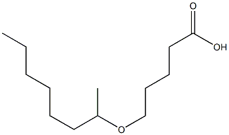 5-(octan-2-yloxy)pentanoic acid Struktur