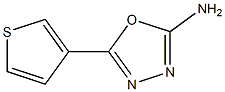 5-(thiophen-3-yl)-1,3,4-oxadiazol-2-amine Struktur