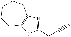 5,6,7,8-tetrahydro-4H-cyclohepta[d][1,3]thiazol-2-ylacetonitrile Struktur