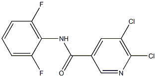 5,6-dichloro-N-(2,6-difluorophenyl)pyridine-3-carboxamide Struktur