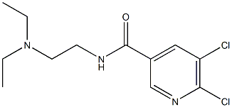 5,6-dichloro-N-[2-(diethylamino)ethyl]pyridine-3-carboxamide Struktur