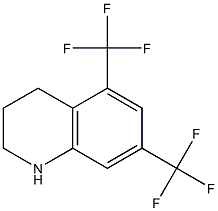 5,7-bis(trifluoromethyl)-1,2,3,4-tetrahydroquinoline Struktur