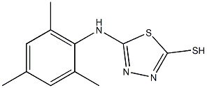 5-[(2,4,6-trimethylphenyl)amino]-1,3,4-thiadiazole-2-thiol Struktur