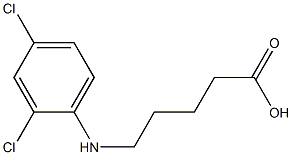 5-[(2,4-dichlorophenyl)amino]pentanoic acid Struktur