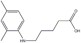 5-[(2,4-dimethylphenyl)amino]pentanoic acid Struktur