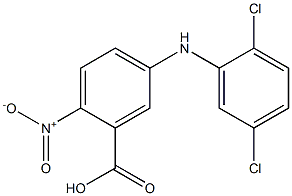 5-[(2,5-dichlorophenyl)amino]-2-nitrobenzoic acid Struktur