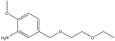 5-[(2-ethoxyethoxy)methyl]-2-methoxyaniline Struktur