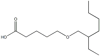 5-[(2-ethylhexyl)oxy]pentanoic acid Struktur