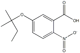 5-[(2-methylbutan-2-yl)oxy]-2-nitrobenzoic acid Struktur