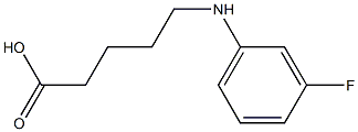 5-[(3-fluorophenyl)amino]pentanoic acid Struktur