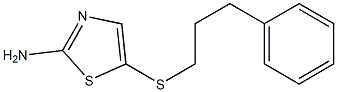 5-[(3-phenylpropyl)thio]-1,3-thiazol-2-amine Struktur