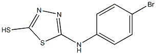 5-[(4-bromophenyl)amino]-1,3,4-thiadiazole-2-thiol Struktur