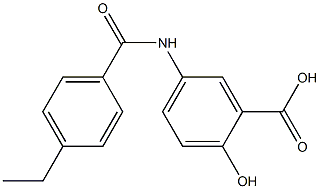 5-[(4-ethylbenzene)amido]-2-hydroxybenzoic acid Struktur