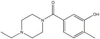 5-[(4-ethylpiperazin-1-yl)carbonyl]-2-methylphenol Struktur