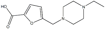 5-[(4-ethylpiperazin-1-yl)methyl]furan-2-carboxylic acid Struktur