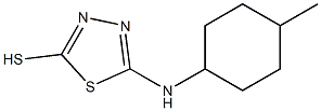 5-[(4-methylcyclohexyl)amino]-1,3,4-thiadiazole-2-thiol Struktur