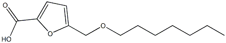 5-[(heptyloxy)methyl]furan-2-carboxylic acid Struktur